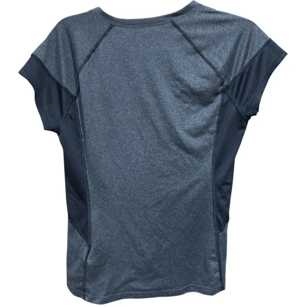 North Face Shirt Size M Gray Black Flash Dry V Neck Outdoor Gorpcore Hiking Camp - Picture 2 of 5